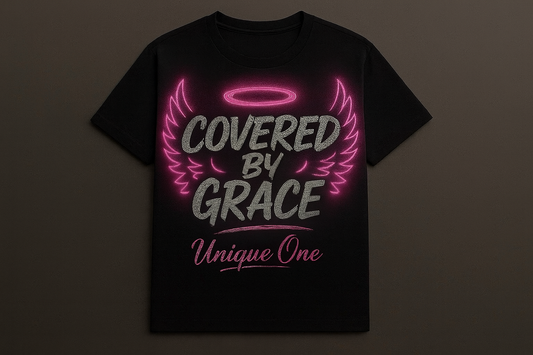 Covered By Grace Graphic Tee – Unique One