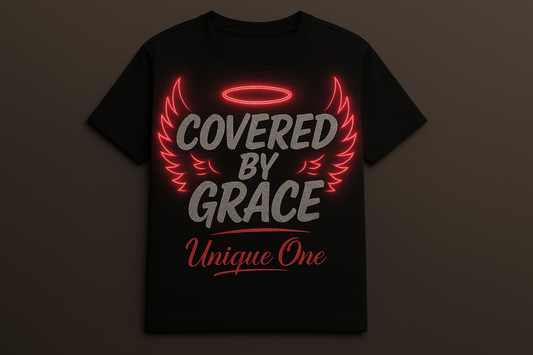 Covered By Grace Graphic Tee – Unique One